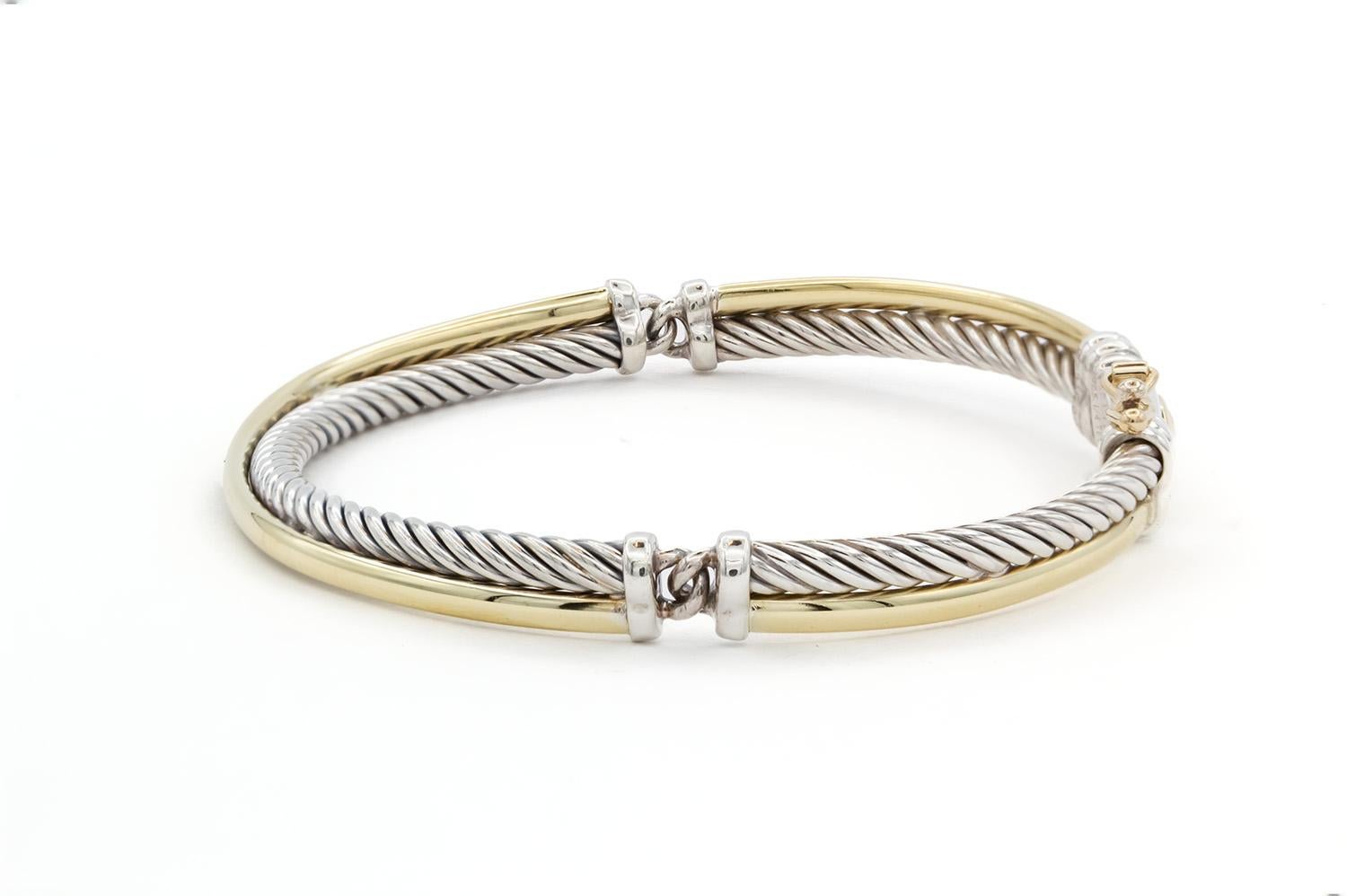 cable bracelet sterling silver