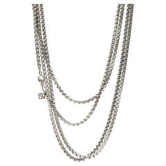 David Yurman Lange Kette Halskette, Sterling Silber & 18k Gelbgold, 72 in.