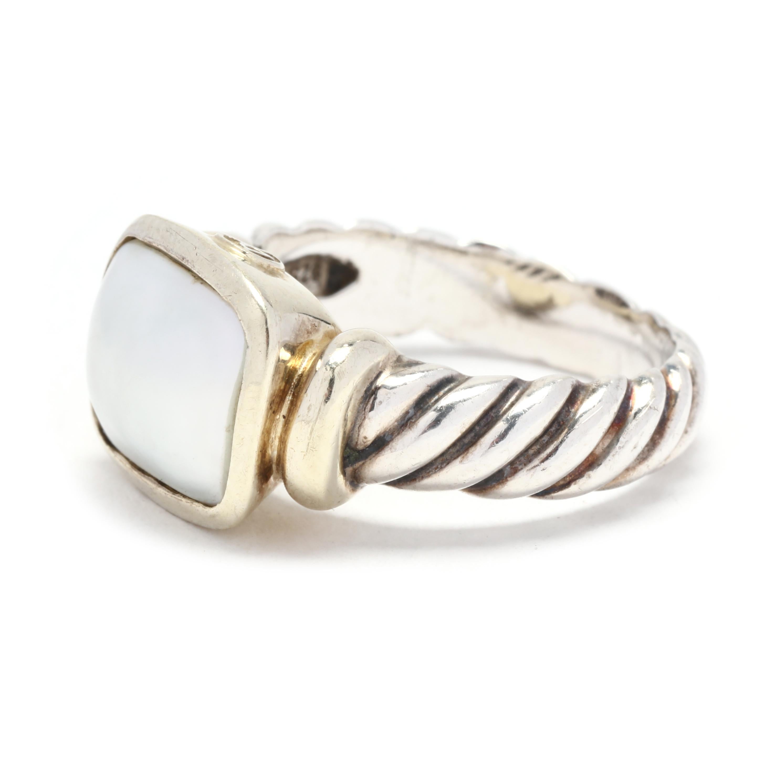 david yurman mother of pearl ring