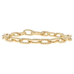 David Yurman Madison Chain 8.5mm Men
s Size Large Bracelet 9 1/2" YellowGold 18k