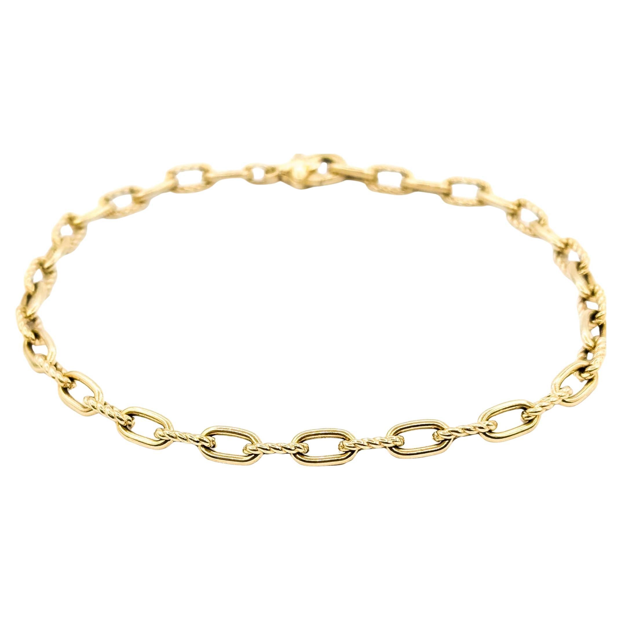David Yurman Bracciale a catena Madison in oro giallo 18 carati in vendita