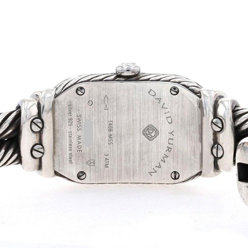 David Yurman Madison Damenarmbanduhr T408-MSS -925 & Stahlquarzblau 1YrWnty 4