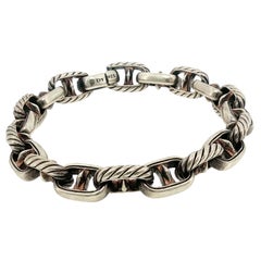 Pulsera «Maritime Anchor Link» de David Yurman, pulsera de plata de ley con eslabones tipo cable