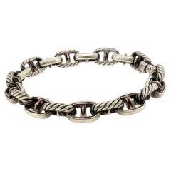 Pulsera «Maritime Anchor Link» de David Yurman, pulsera de plata de ley con eslabones tipo cable