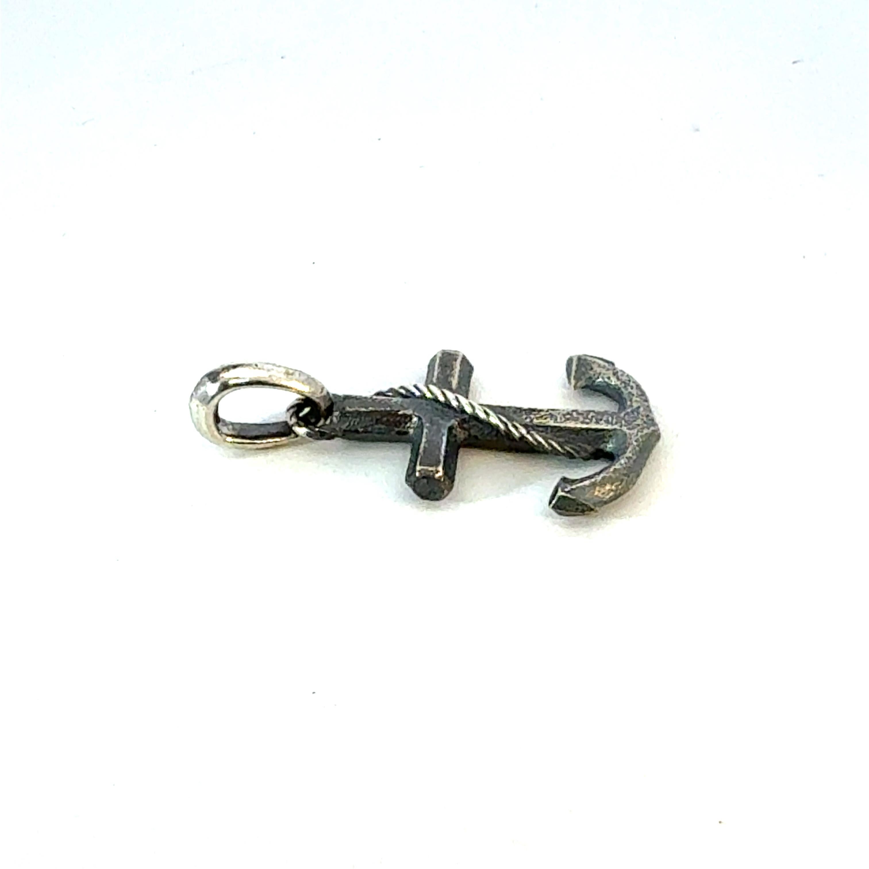 David Yurman Maritime Anchor Pendentif de succession en argent sterling Pour femmes en vente
