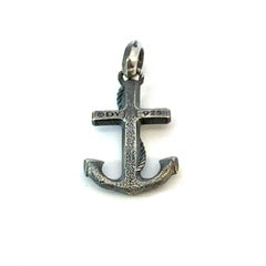 David Yurman Maritime Anchor Pendant Sterling Silver Estate