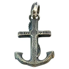 David Yurman Maritime Anchor Pendant Sterling Silver Estate