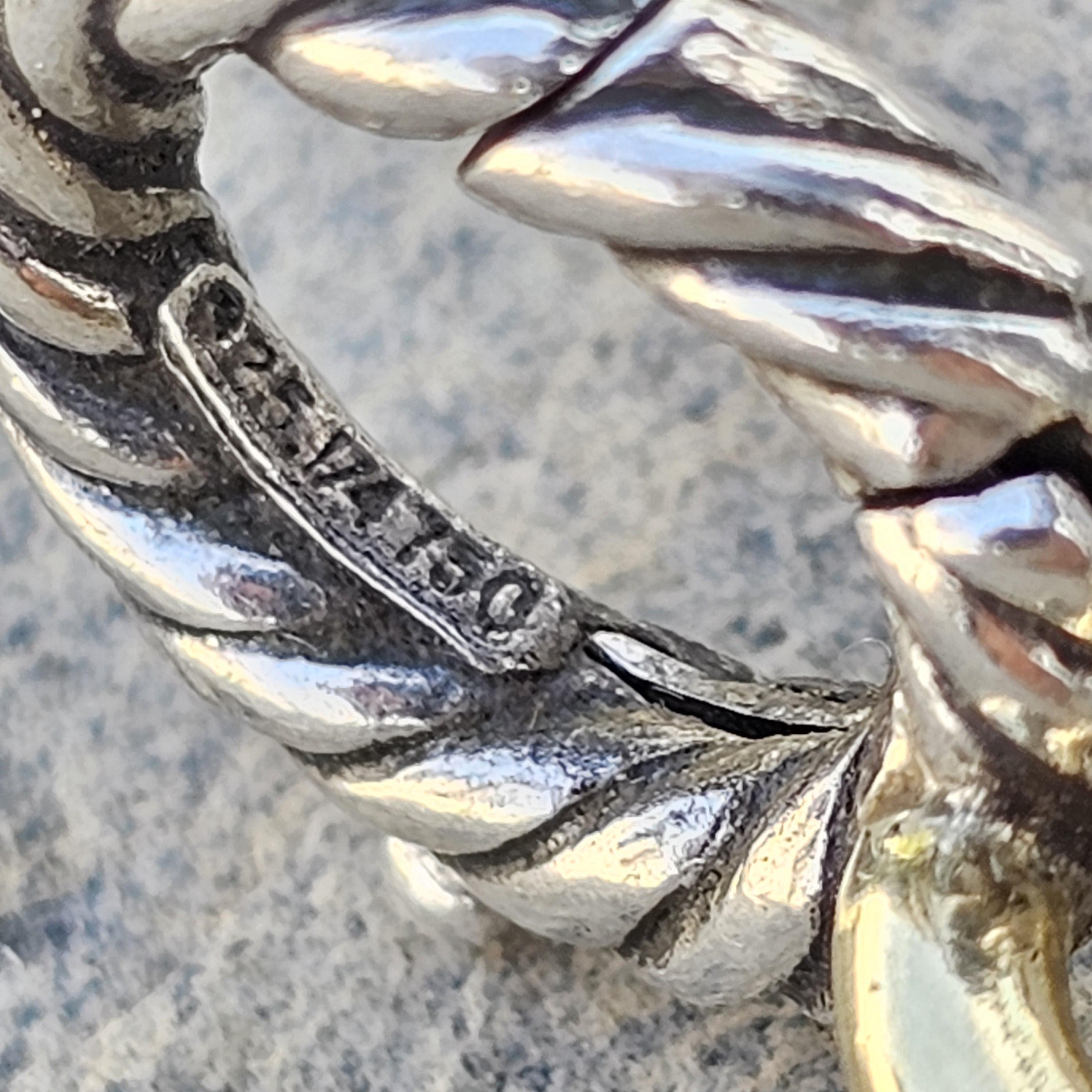 David Yurman Collar de cadena tipo cable con eslabón ovalado mediano de 12 mm Plata de ley de 18 quilates 16 5