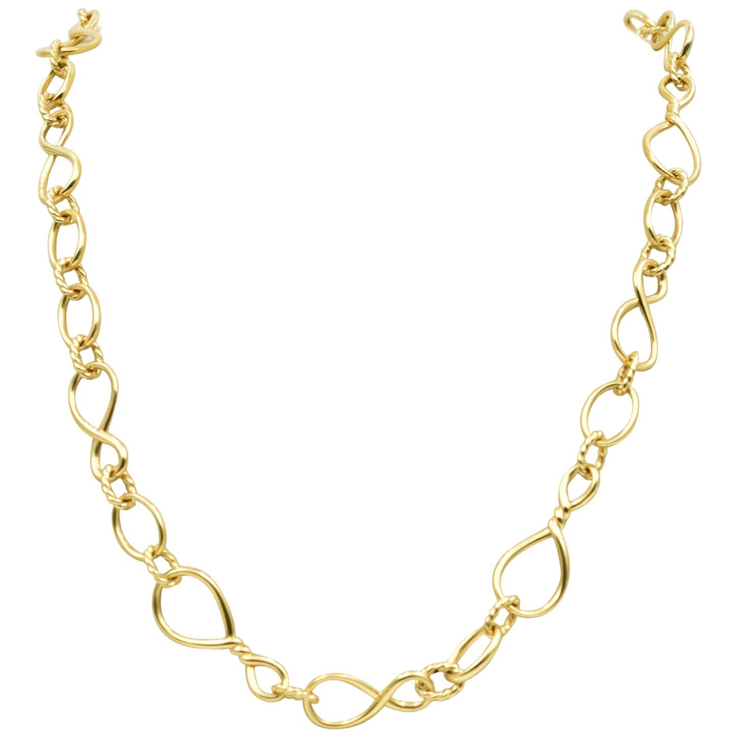 David Yurman Medium Continuance Chain Necklace in 18 Karat Gold, N133488832