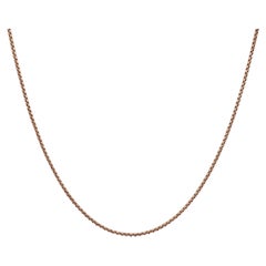 David Yurman, collier en forme de boîte en or rose 18 carats pour hommes