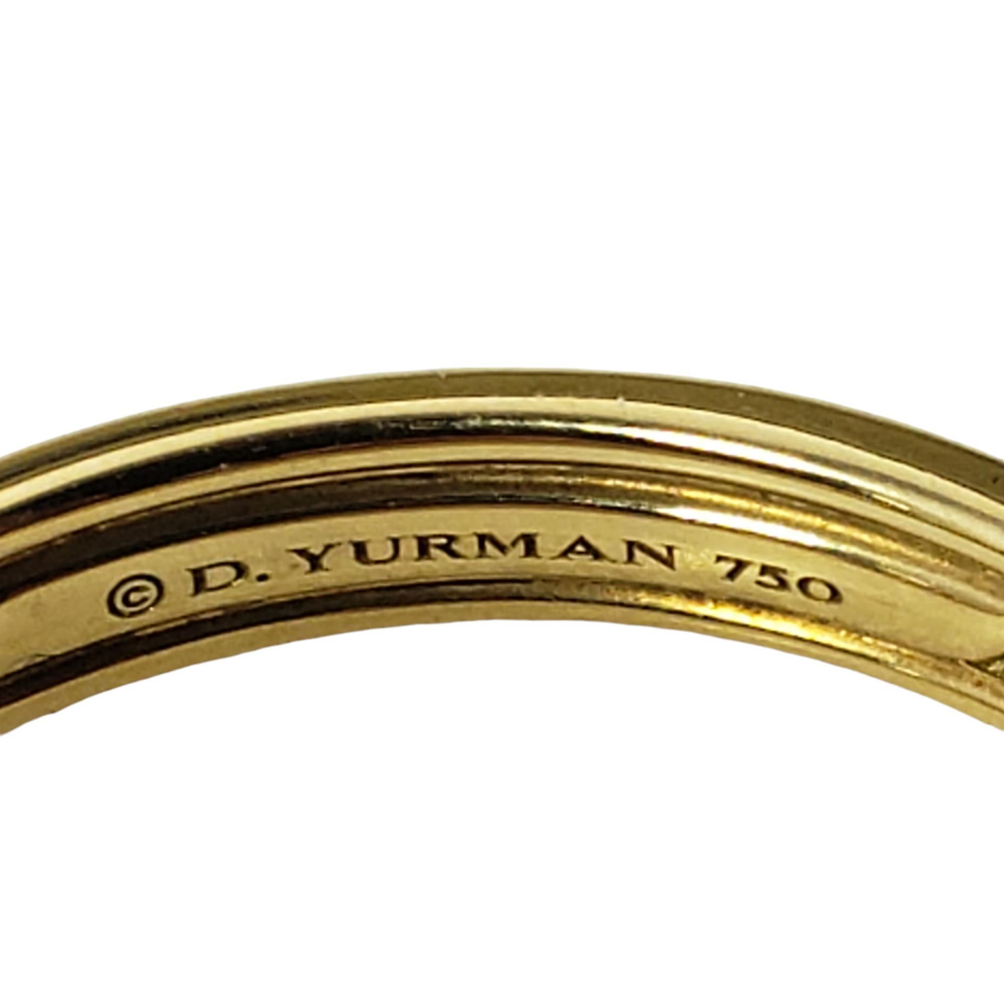 David Yurman Men's 18K Yellow Gold Classic Wedding Band Ring Size 10.25#18462 For Sale 2