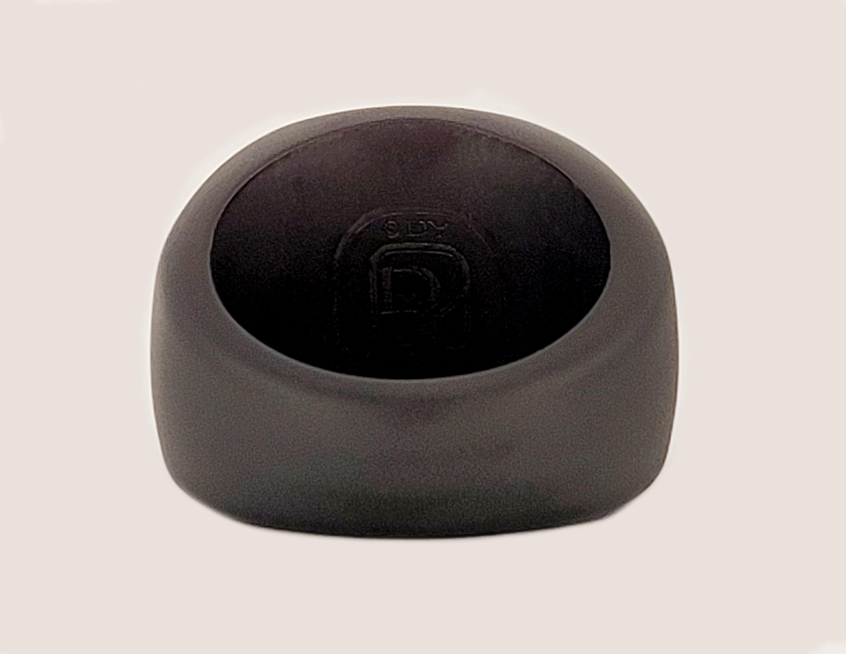 David Yurman Men's Exotic Stone Ring with Pietersite in Black Titanium For Sale 1