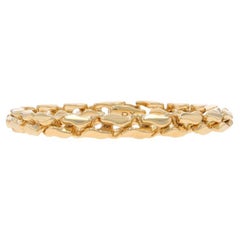 David Yurman Pulsera de cadena acanalada para hombre 8 1/2" - Oro amarillo 18k