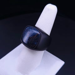 David Yurman Men's Ring with Pietersite in Black Titanium ALL SIZES AVAILABLE