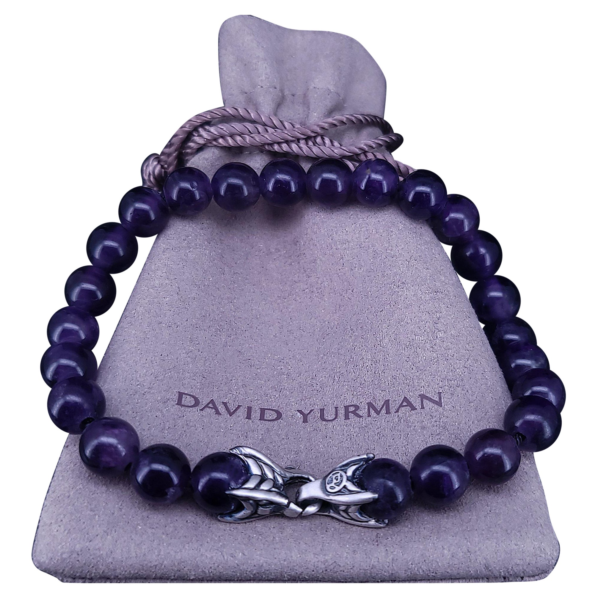 David Yurman Men's Spiritual Beads Bracelet with Amethyst