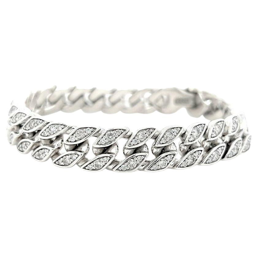 David Yurman Madison Silver Diamond Id Link Bracelet Estate of Jackie  Collins at 1stDibs | david yurman madison bracelet, david yurman id bracelet,  david yurman bracelet diamond