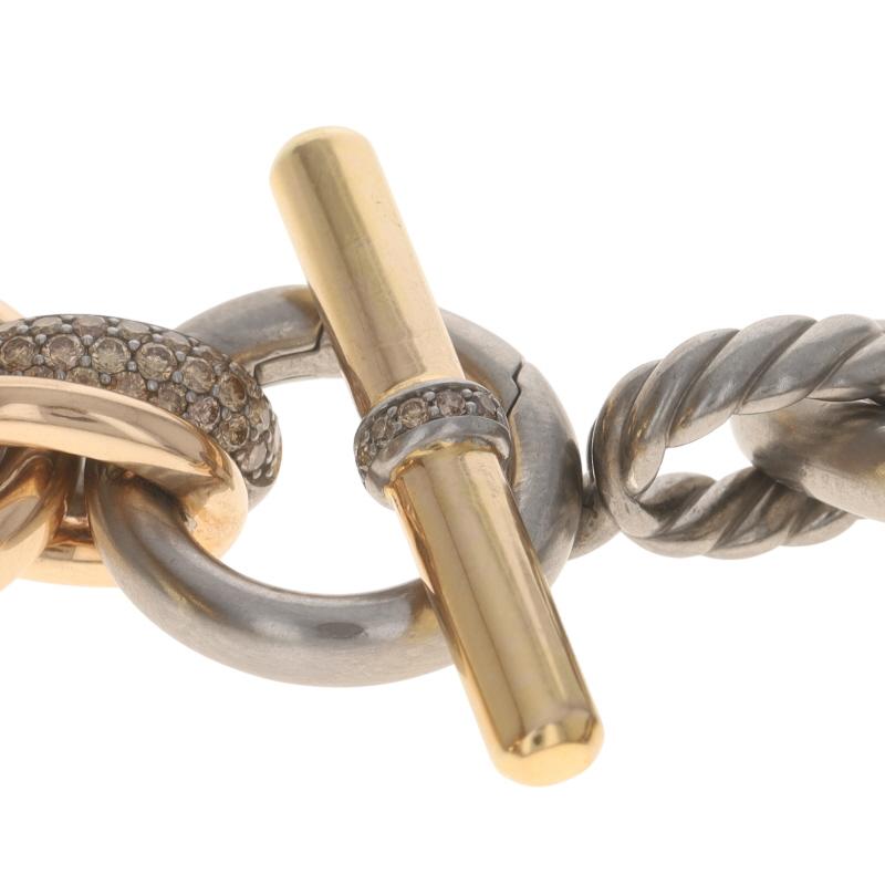 David Yurman Melange Pave Dia Necklace 18 1/2