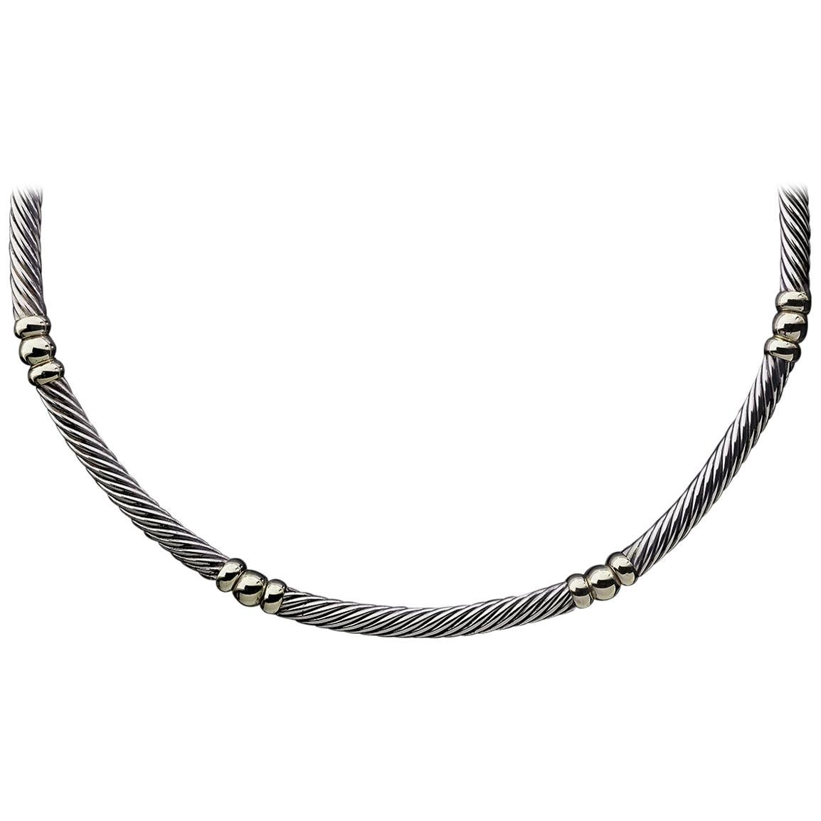 David Yurman Metro Mixed Metals Chain For Sale