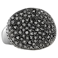 David Yurman Midnight Melange Oval Diamond Ring