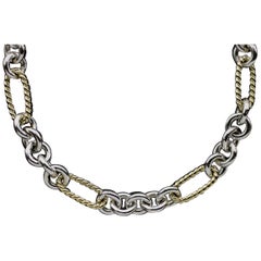 David Yurman Mixed Metals Oval Link Chain