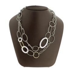 David Yurman Mobile Ceramic Mixed Metals Open Link Chain