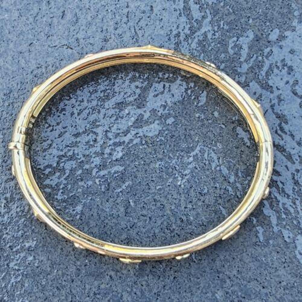 Princess Cut David Yurman Modern Renaissance Bracelet Bangle Diamond 18k Yellow Gold 9500