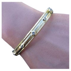 David Yurman Modern Renaissance Bracelet Bangle Diamond 18k Yellow Gold 9500
