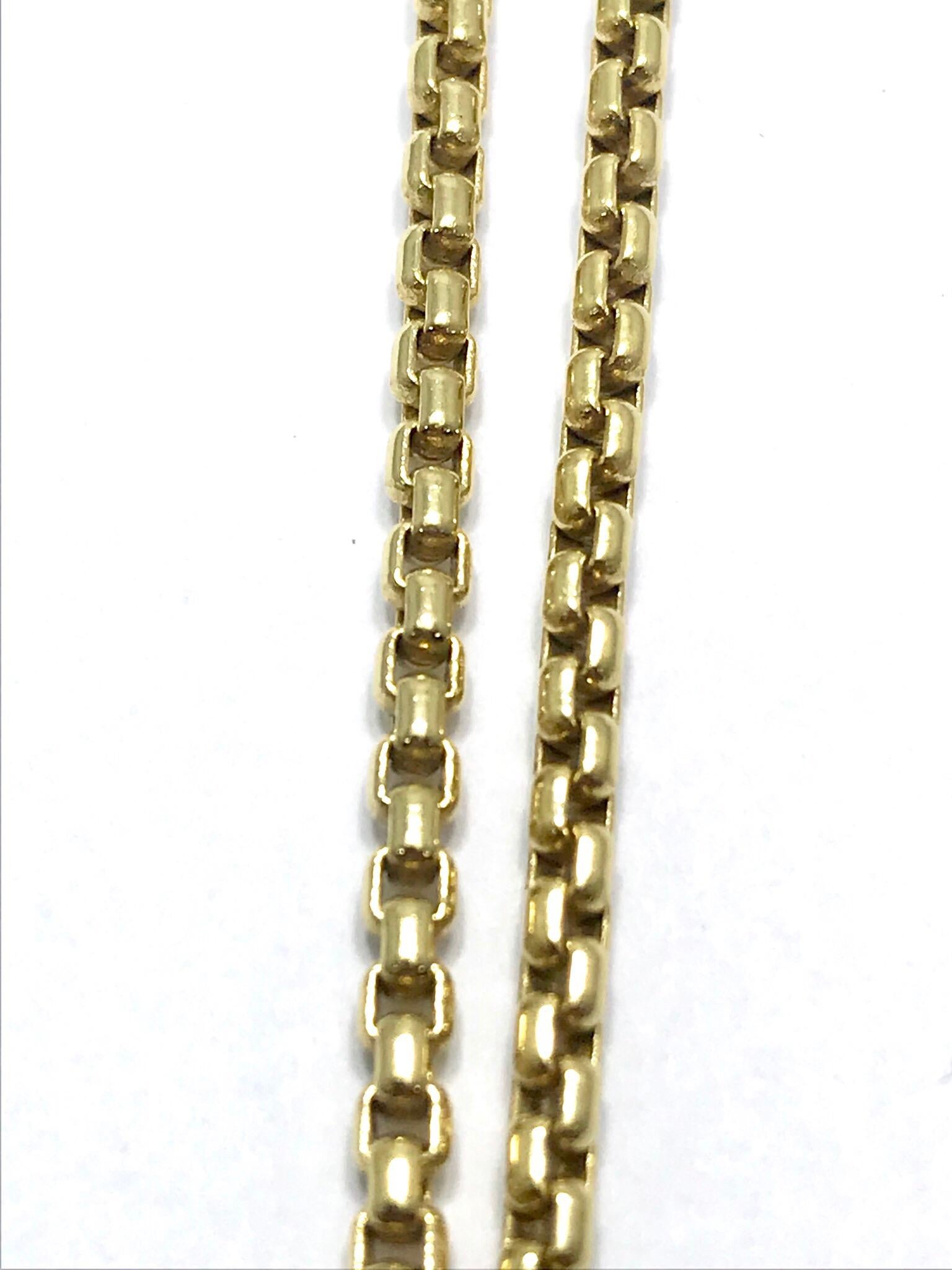 David Yurman Mosaic Diamond and Multi Gemstone Yellow Gold Pendant and Chain 1