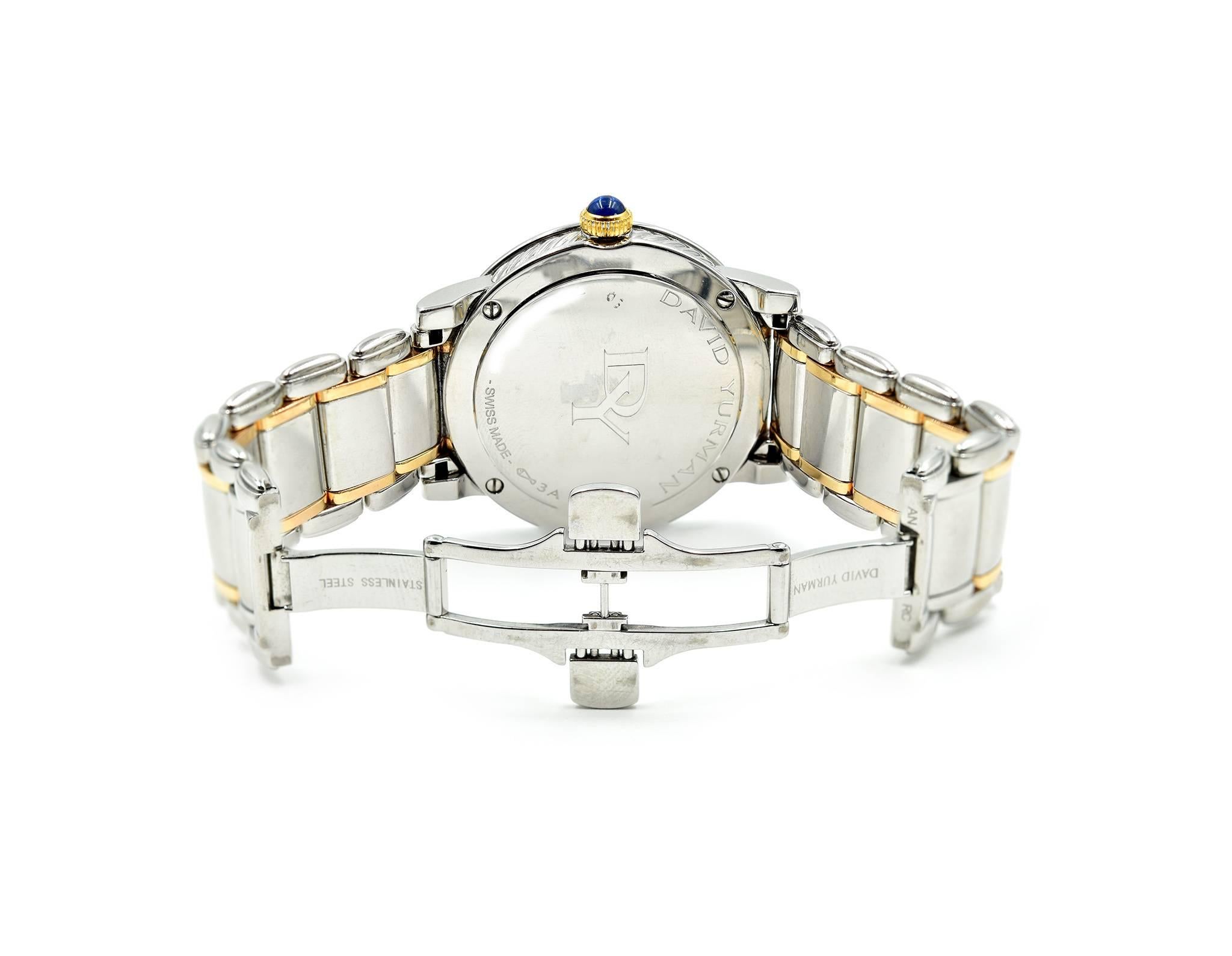 Round Cut David Yurman Rose Gold Diamond Mother-of-Pearl Quartz Wristwatch Ref T716-M