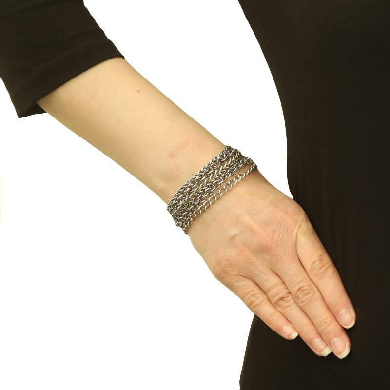 David Yurman Multi Chain Toggle Armband 7 1/4