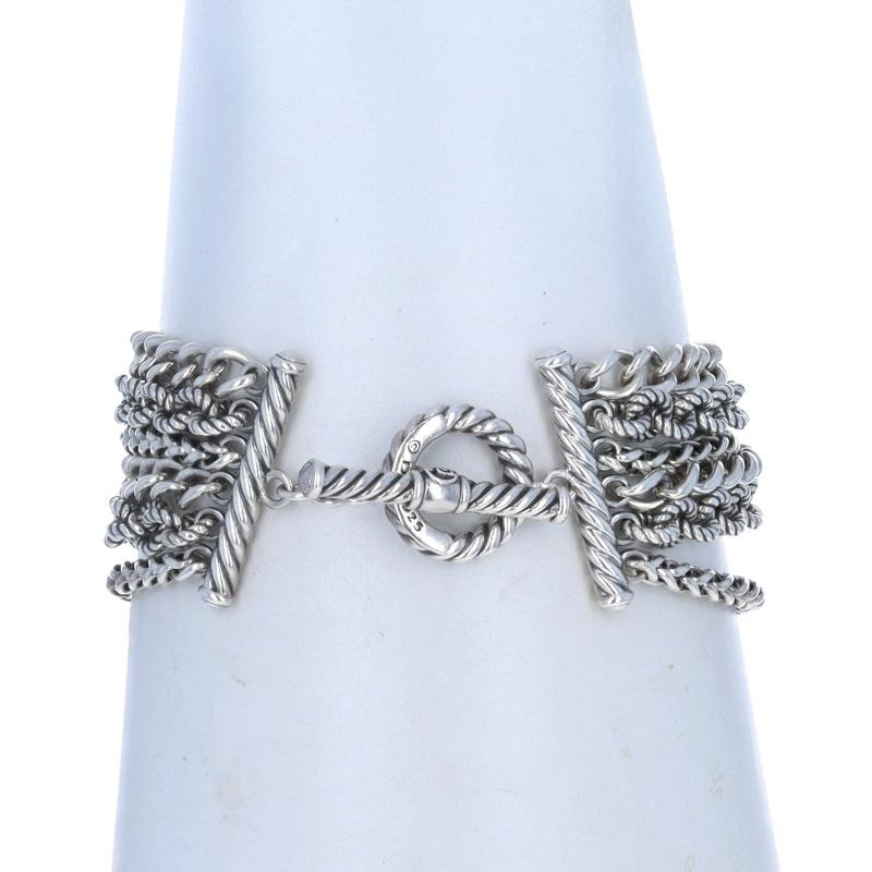 David Yurman Multi Chain Toggle Armband 7 1/4