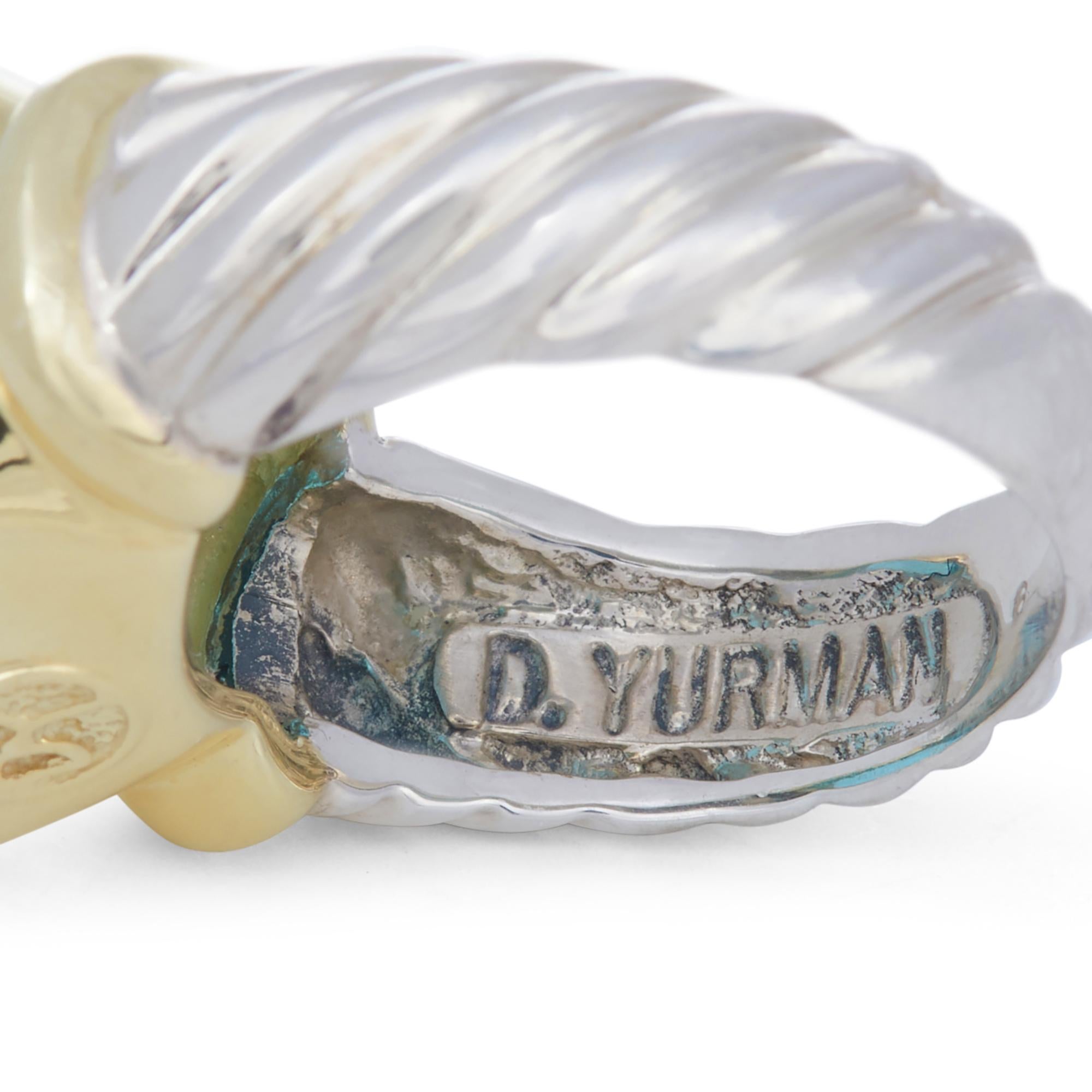 Contemporary David Yurman 'Noblesse' Blue Topaz Ring