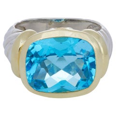 Bague en topaze bleue « Noblesse » de David Yurman