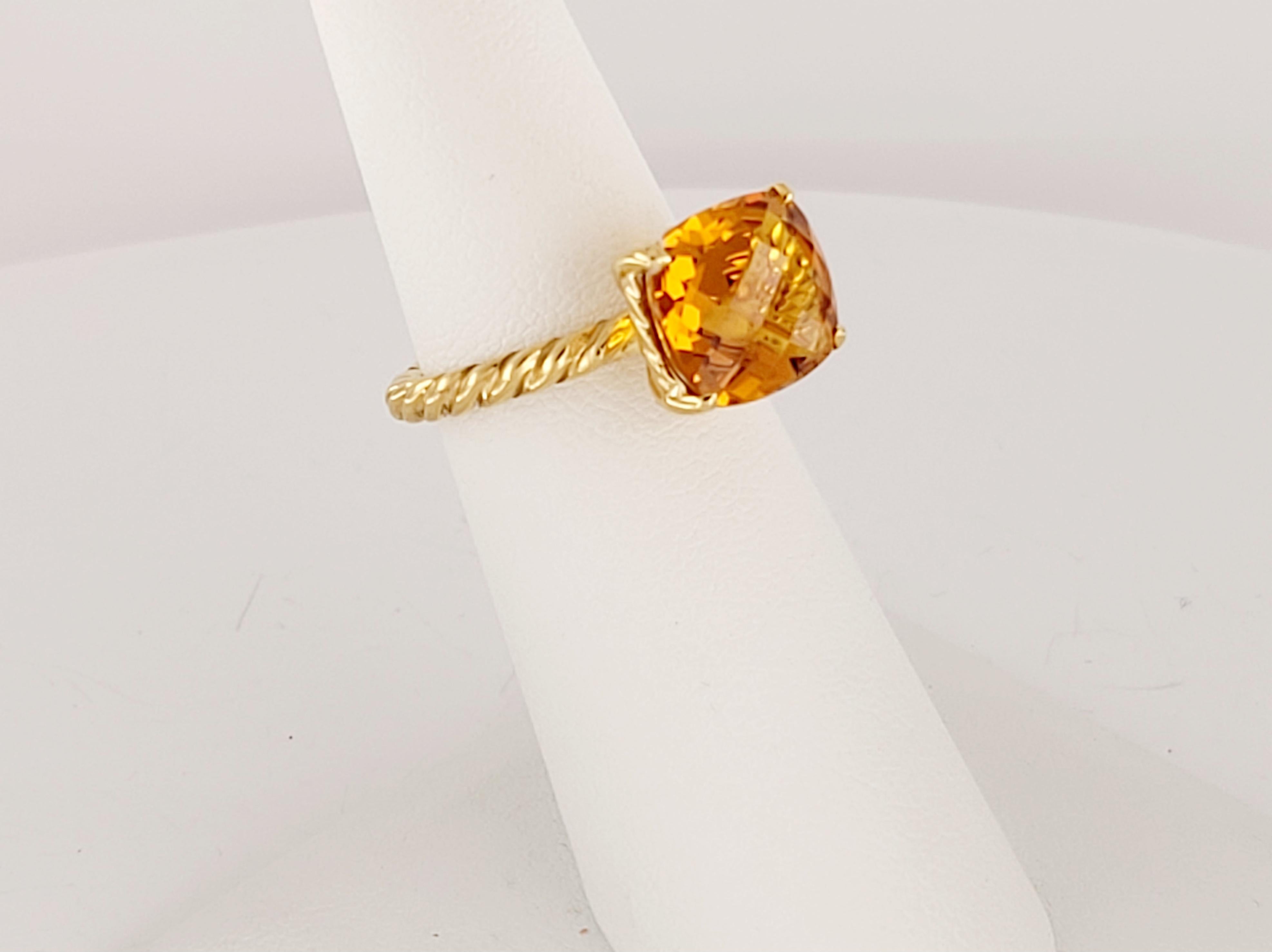 David Yurman Noblesse Collection Ring aus 18K Gelbgold 11,5mm Damen im Angebot