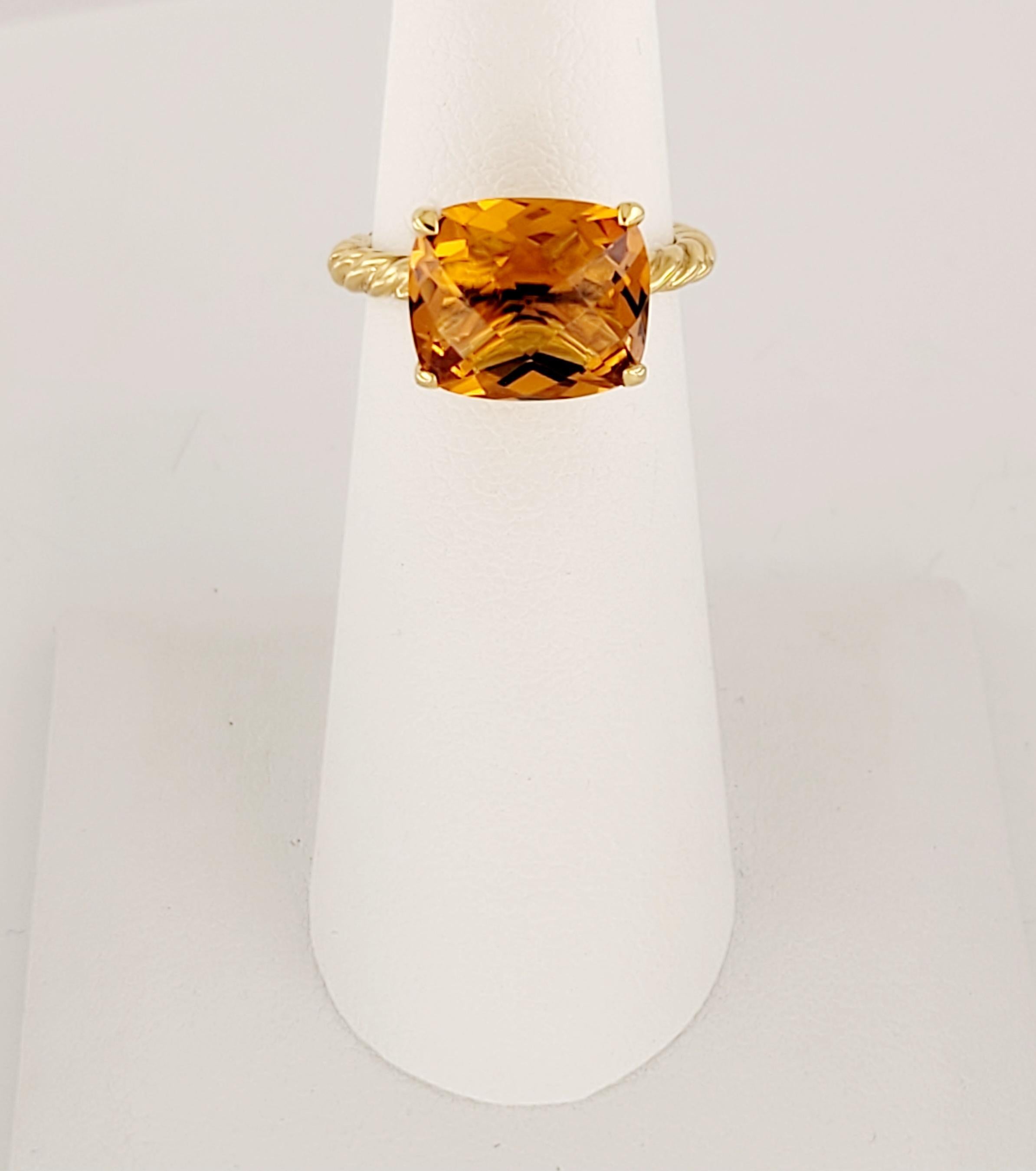 David Yurman Noblesse Collection Ring aus 18K Gelbgold 11,5mm im Angebot 1