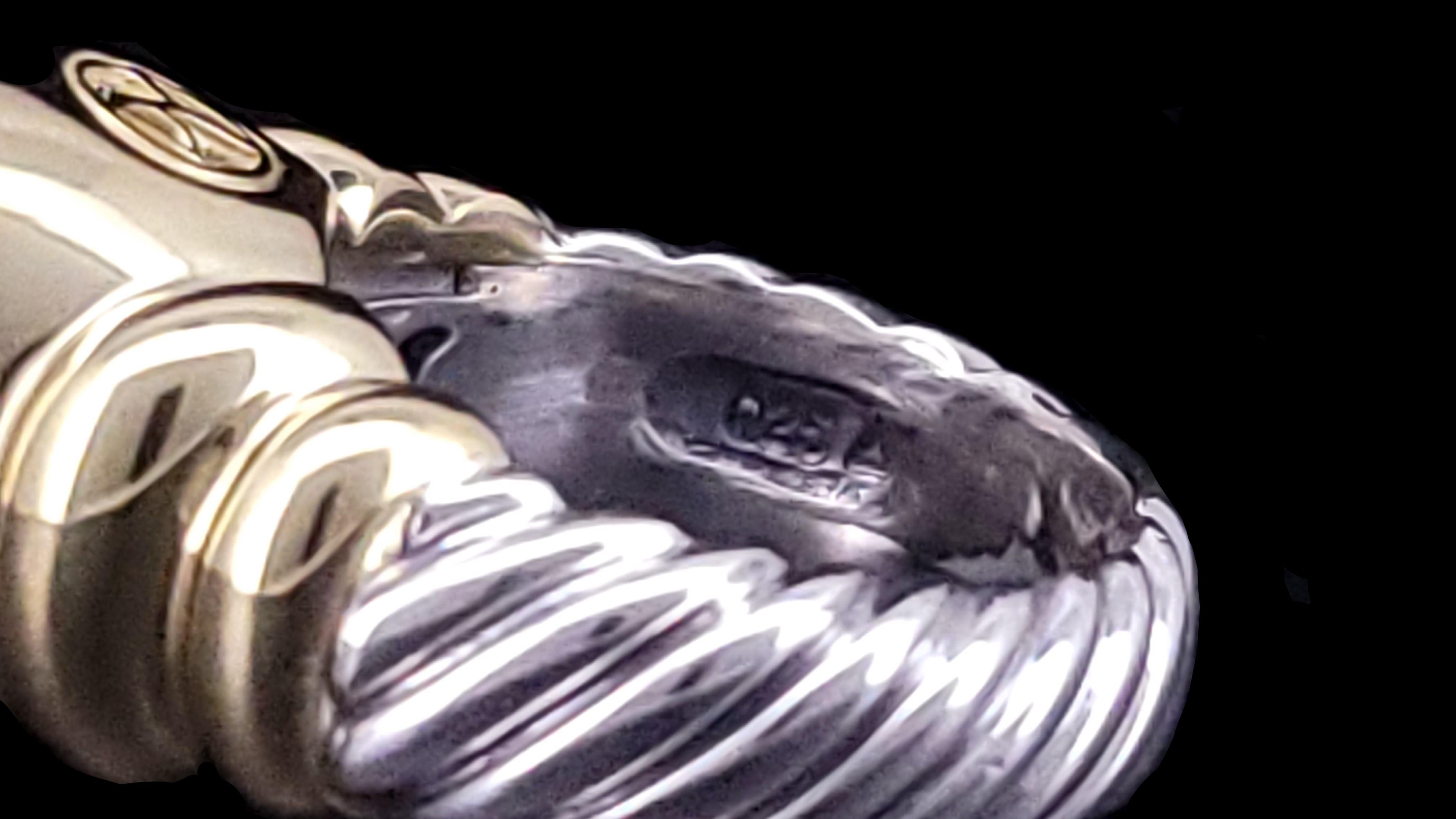 Taglio rotondo David Yurman  Anello con diamante Noblesse misura 6 in vendita