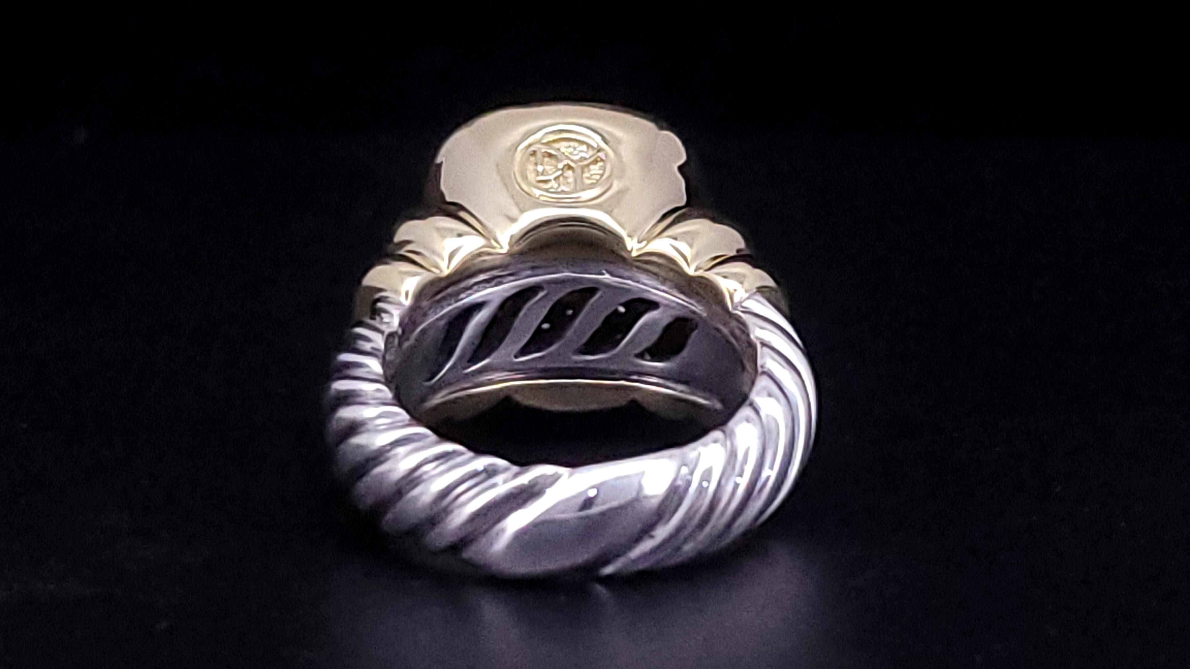 Donna David Yurman  Anello con diamante Noblesse misura 6 in vendita