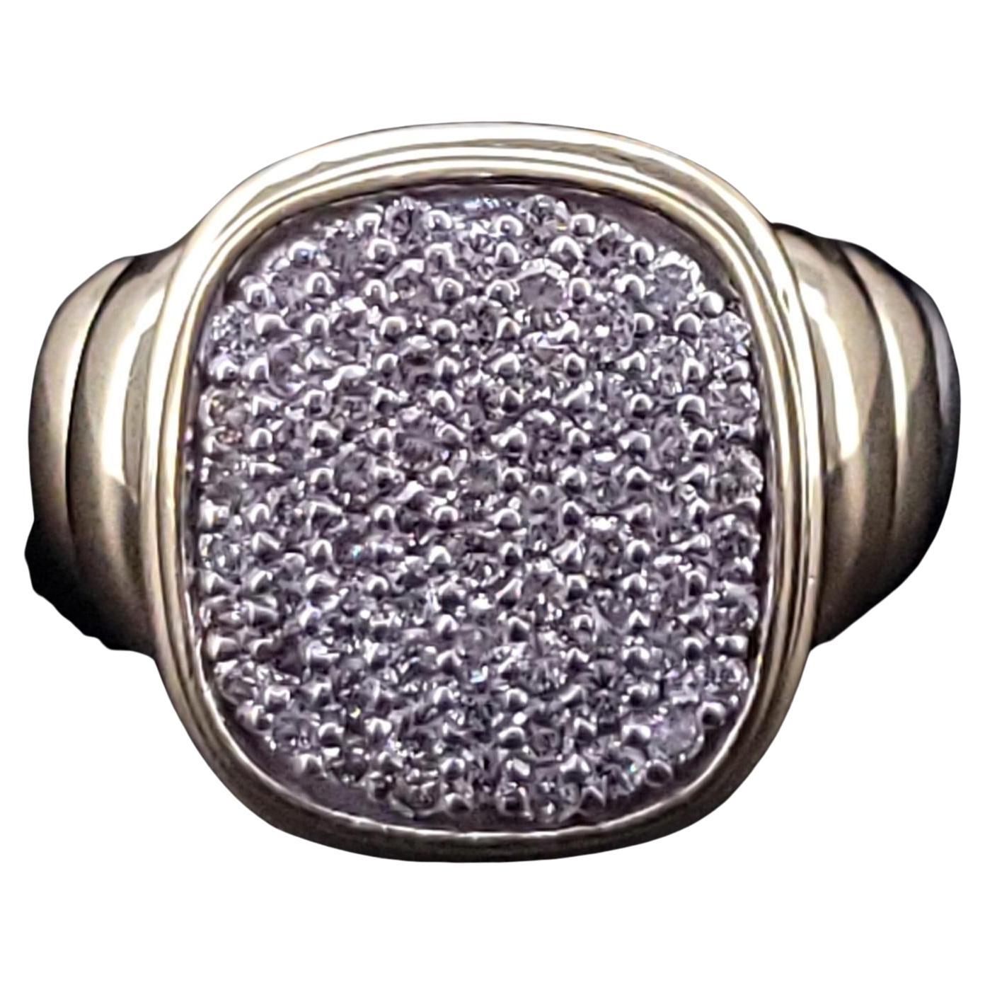 David Yurman  Anello con diamante Noblesse misura 6 in vendita