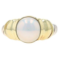 David Yurman Noblesse Mabe Pearl Ring - Sterling 925 Yellow Gold 14k Size 7 1/2