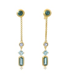 David Yurman Novella Gemstone & Diamond 18-Karat Drop Earrings In Stock