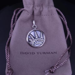 David Yurman NYC Statue Of Liberty Amulet In Sterling Silver With Pave Diamonds