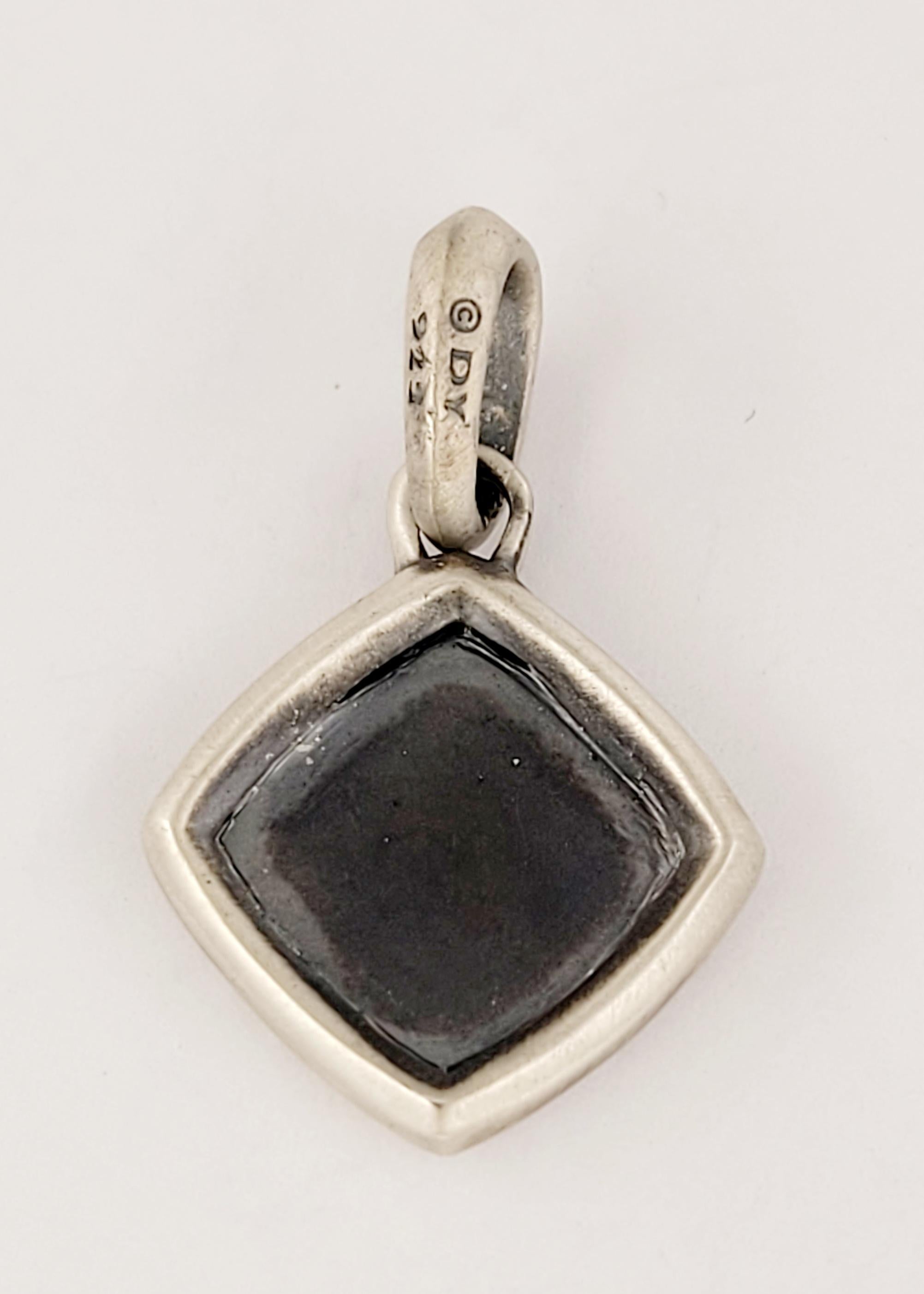 Men's David Yurman Om Pendant Necklace - Sterling Silver Pendant Necklace