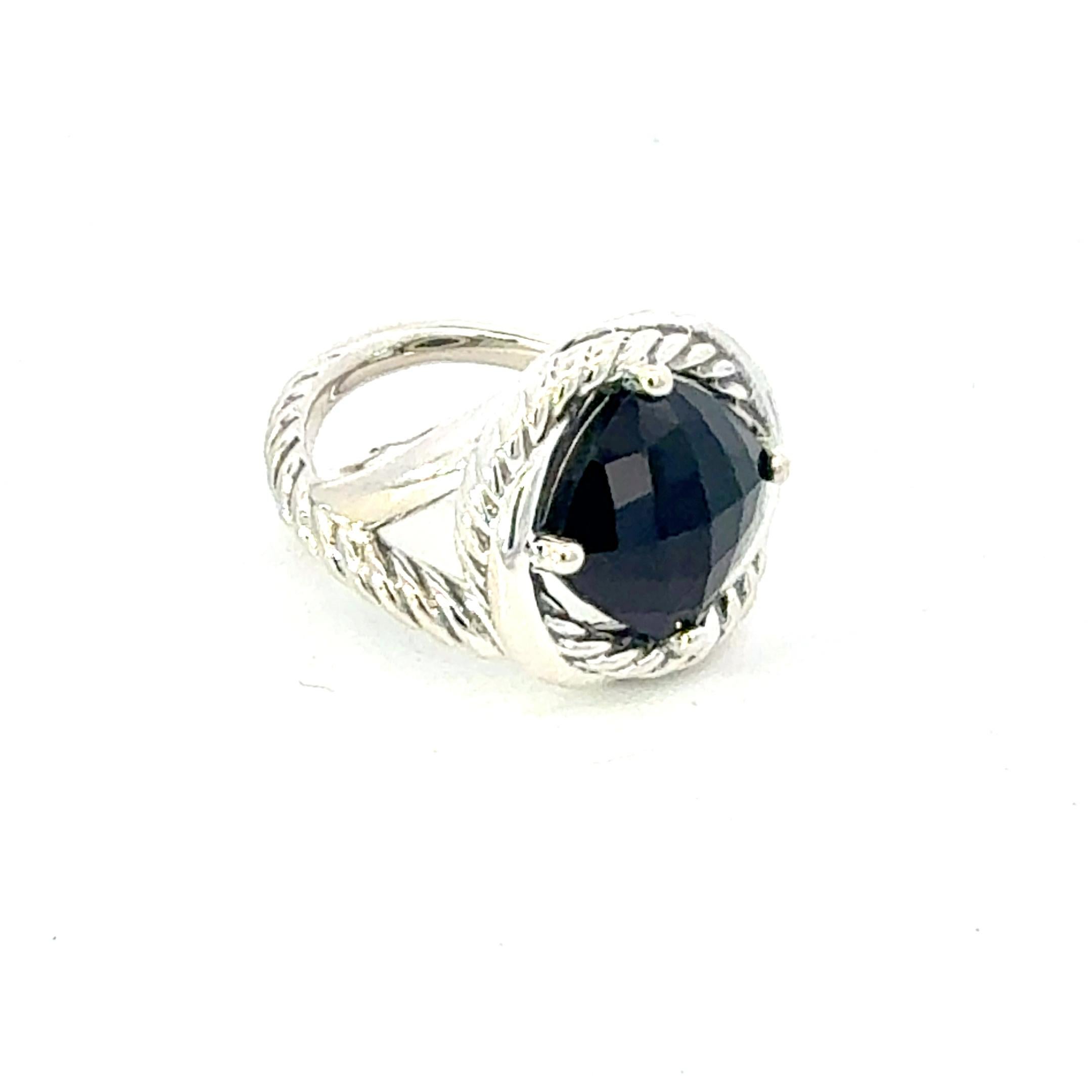 Authentic David Yurman Onyx Infinity Ring Size 7, 11 mm Sterling Silver Estate DY680

TRUSTED SELLER SINCE 2002

PLEASE SEE OUR HUNDREDS OF POSITIVE FEEDBACKS FROM OUR CLIENTS!!

FREE SHIPPING

Details
Stone: Onyx
Stone Size: 11 mm
Style: