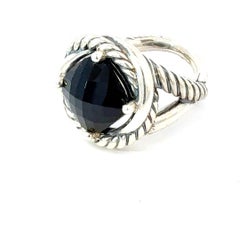 David Yurman Onyx Ring Size 7 Silver Estate