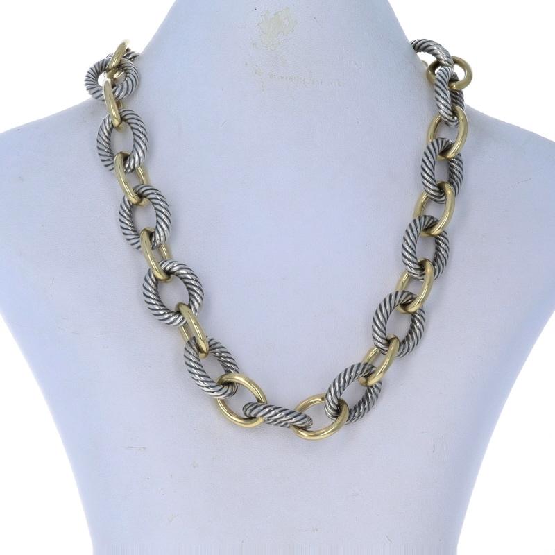 David Yurman Oval Gliederkette Halskette 17