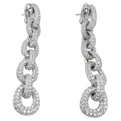 David Yurman Pavé Chain Drop Earrings