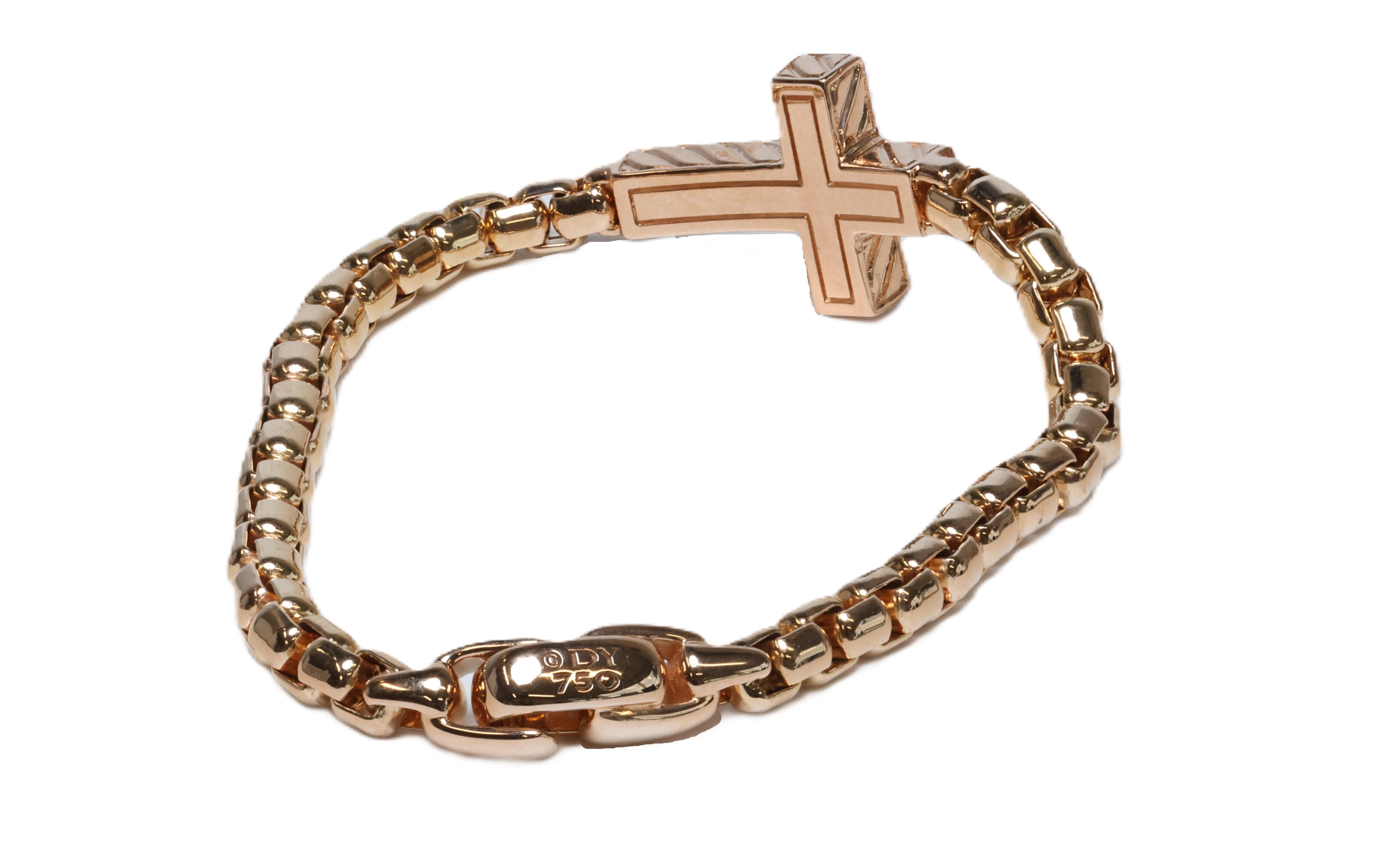 david yurman gold cross bracelet