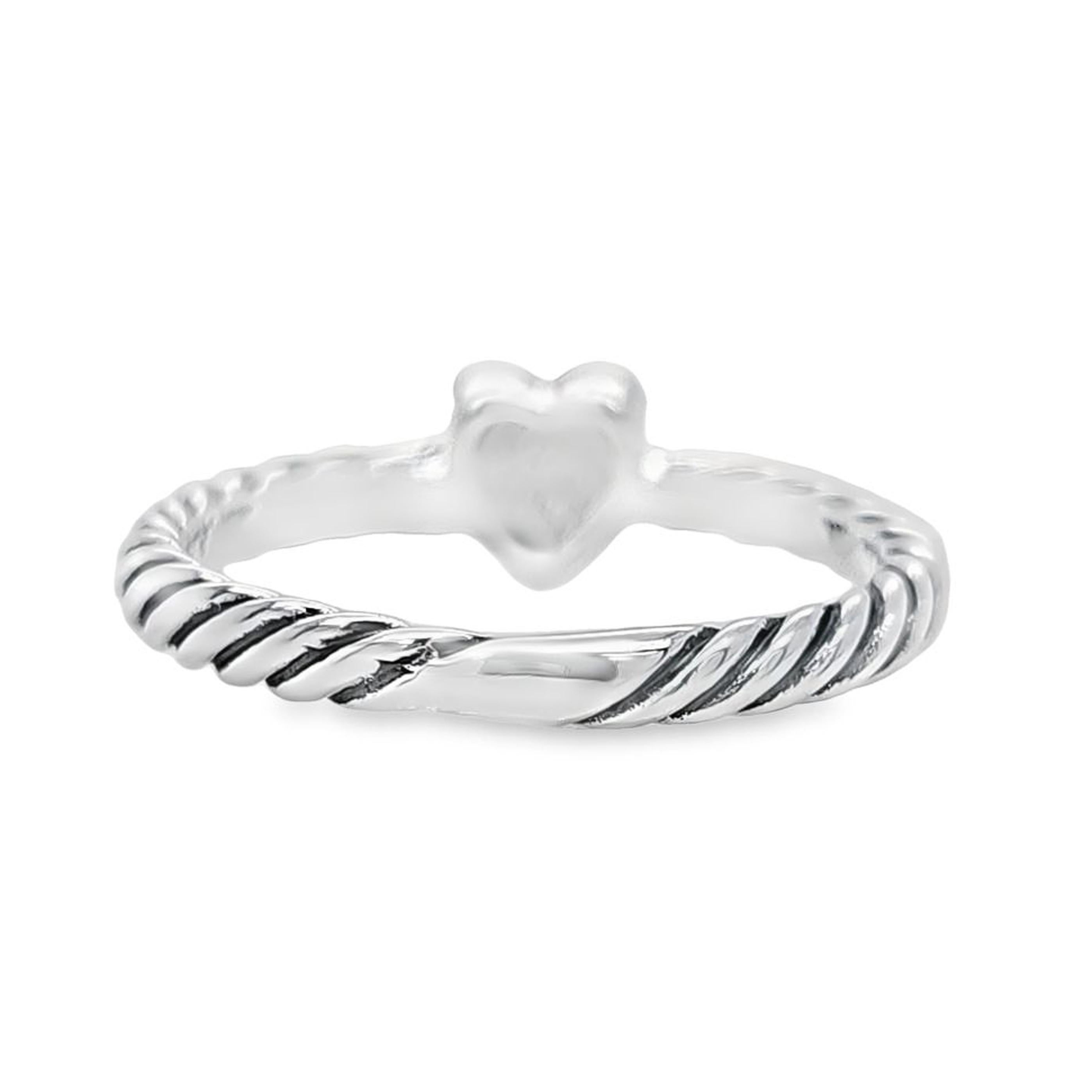 Donna David Yurman Anello cuore con diamanti in pavé in vendita