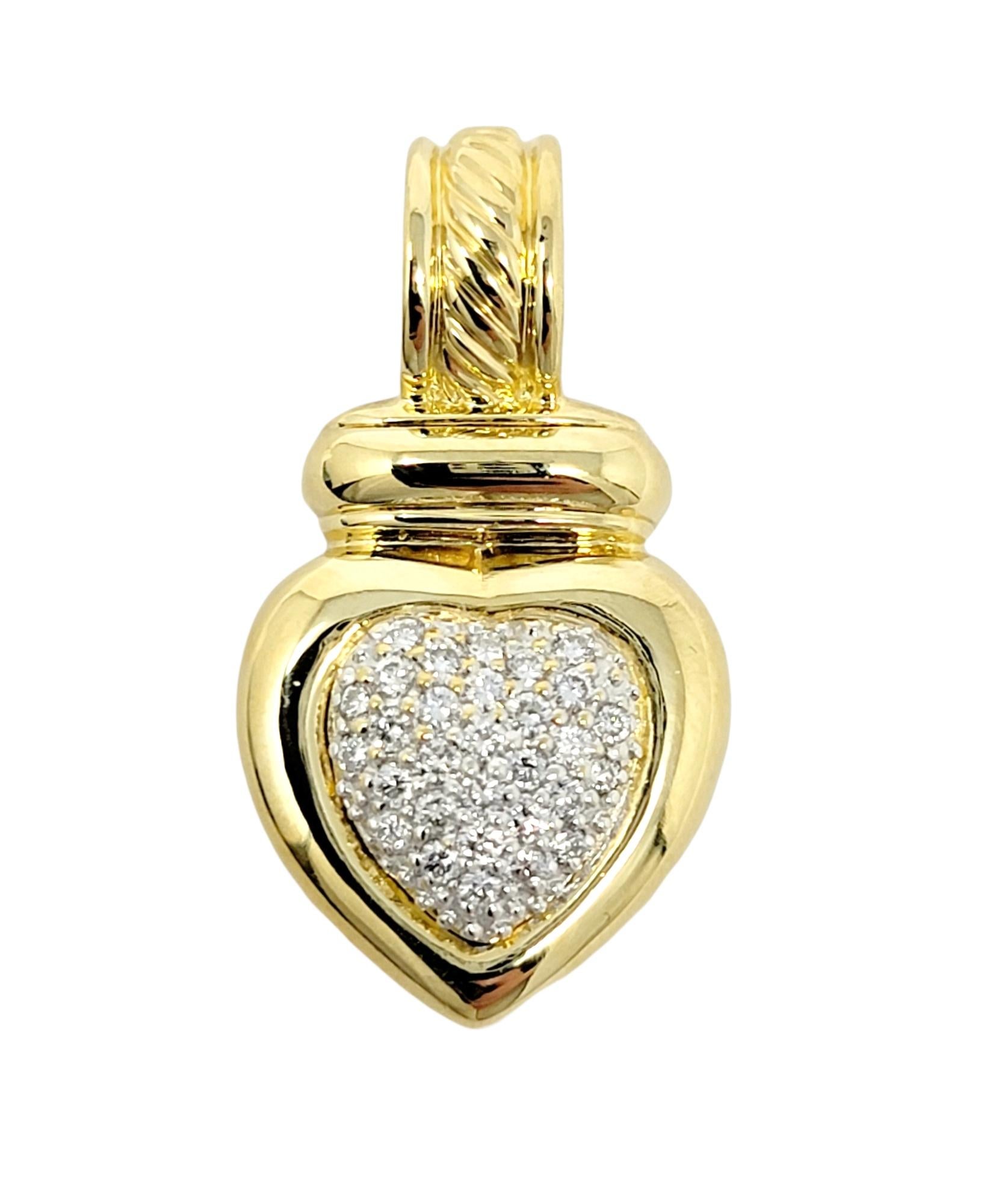 david yurman diamond heart necklace