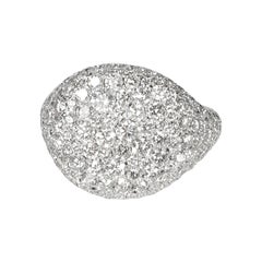 David Yurman Pave Diamant Pinky Ring in 18k Weißgold 2,65 CTW